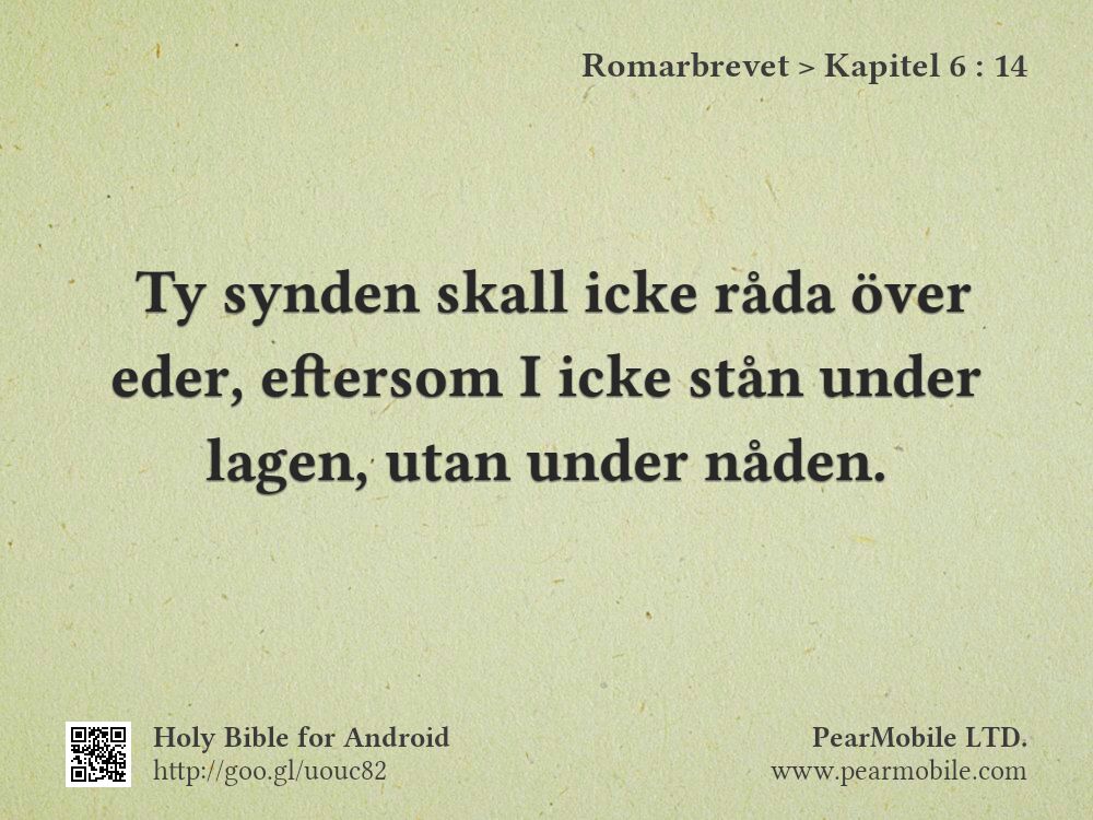 Romarbrevet, Kapitel 6:14
